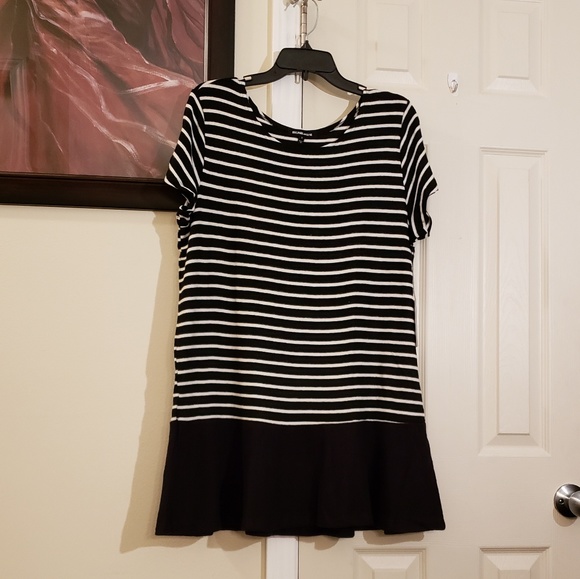 Hye Park & Lune Black/White Comfy Soft Abel Dress or Top - Picture 4 of 8